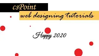 Happy 2020 CSS Animation | csPoint web designing tutorials