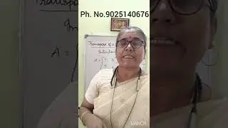 TRANSPOSE OF A MATRIX-TNPSC COMBINED TECHNICAL SERVICES MATHS ONLINE CLASS -STUDY MATERIAL-3000 MCQS