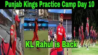 IPL 2021 - Punjab Kings Practice Camp Day 10