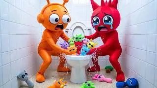 Raddy & Oren Found SECRET Eggs in the Bathroom! SPRUNKI Hatched! 😱🔥