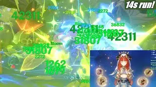 UPDATE Nilou's Team Build! my new own record 14s run! - C0R1 Nilou Gameplay