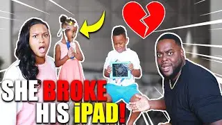 LAYLA BROKE JUJU'S BRAND NEW iPAD PRANK | THE BEAST FAMILY