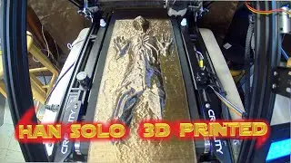 3D Printed Han Solo in carbonite on the 3DPrintMill