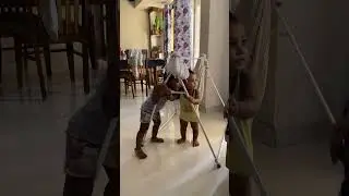Two cute kids playing ❤️👌🏻😃