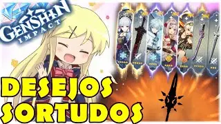 100 TIROS INSANOS! SORTE NO BANNER DE ARMAS DA AYAKA - GENSHIN IMPACT