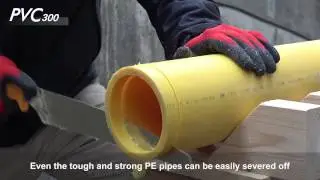 Japanese pipe saw/ How to cut PVC& PE pipes with PVC-300