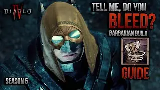 Barb-man 🦇 Bleed Whirlwind Barbarian 🩸 T8 Hordes, 101 Pits, Helltides 🔥 Diablo 4 Season 5