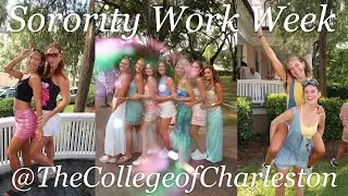 SORORITY WORK WEEK VLOG @TheCollegeofCharleston | Sorority Rush