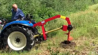 EGI-TB tractor grondboor demonstratie