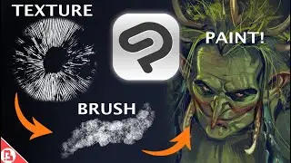 How to Make BRUSHES in CLIP STUDIO PAINT - How to Edit Brushes - Make Textures from Photos
