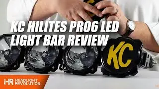 KC HiLites PRO6 LED Light Bar Review and Demonstration
