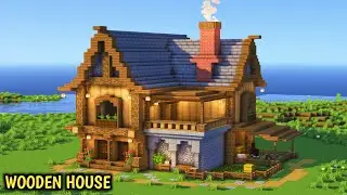 Wooden survival house || How to make survival house #minecraft