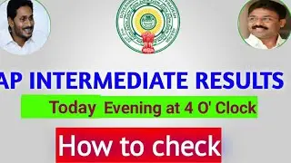 How to check ap  inter results 2020
