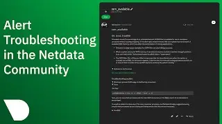 Troubleshoot Alerts in the Netdata Community!