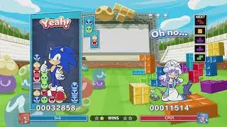 Puyo Puyo Tetris 2 (Switch) - Sonic (Puyo Puyo) vs. Ms. Accord (Tetris)