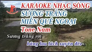 Karaoke Sương Trắng Miền Quê Ngoại Tone Nam beat chuẩn hay - Karaoke Kẹo Kéo