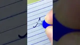 How to write English capital and small letters | Cursive writing letter A | Cursive letters A