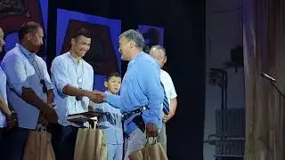 Алексей Семенович Пинигин бирииһин Дыгын оонньууларын кыайбыт Вячеслав Дьяконовка туттарда. Хатас