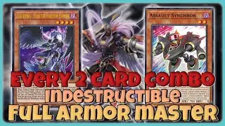 INDESTRUCTIBLE FULL ARMOR MASTER: EVERY 2 CARD COMBO TO SUMMON HIM!
