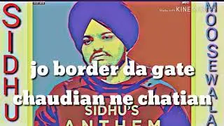 Sidhu's anthem || WhatsApp status video || by I am tung