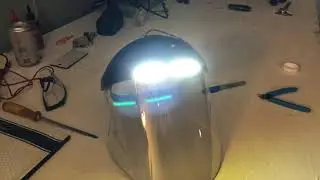 Making a Face Shield Head Lamp