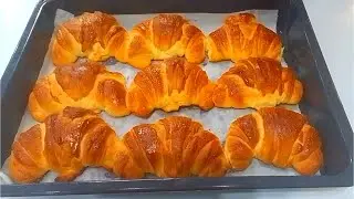 HOMEMADE CROISSANTS! THE EASIEST AND SIMPLE METHOD - AMAZING RESULT!!! PERFECT BREAKFAST!!!