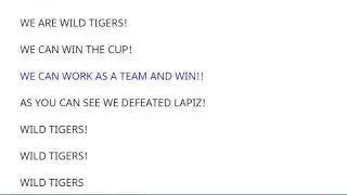 text to speech sings wild tigers chant song