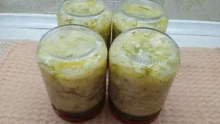 салат "нежный" из перезрелых и переросших огурцов