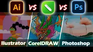 Illustrator vs Photoshop vs CorelDraw 2022 explained in Urdu & Hindi