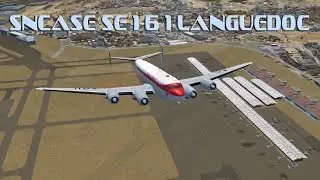 Landing the SE161 Languedoc at Lisboa Humberto Delgado Airport Lisbon