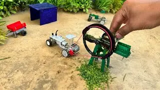 diy tractor chaff cutter machine science project || @ShaitaniIdeas