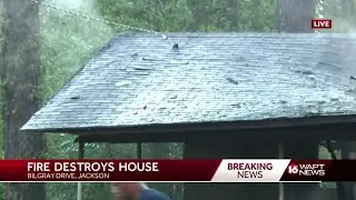 Home goes up in flames