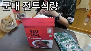 물도 필요없는🎖️군대 전투식량 제육덮밥과 군대 디저트 파운드케이크 먹어보기