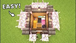 Minecraft I How to Build a Cherry Blossom Underground House !!