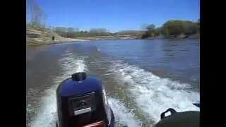 Навигатор 290+MERCURY 5M. Алтай,Чумыш.Май 2012.