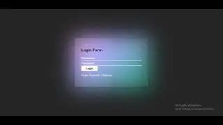 How to make a glowing effect login form by html and css | CSS animation
