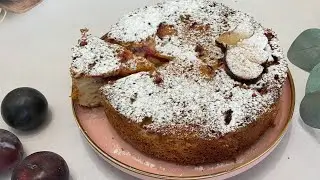 Very easy to make plum pie. Very tasty plum pie. Easy and simple. Pies.