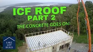 Suspended ICF LiteDeck Roof: Concrete Pour Day!  Not all goes as planned...