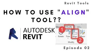 How To Use Align Tool In Revit ? | Revit Tool 02 | For House Design Beginners | Civil Engineering
