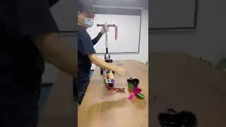 Scooter Patín Niño Del Diablo 4 Ruedas Con Luce Led Plegable