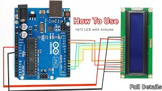 How To Use 16*2 LCD Display Using Arduino Without i2c, Notice Board Arduino Projects