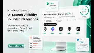 SearchScore AI Product Walkthrough | AI Search Visibility Checker for Brands