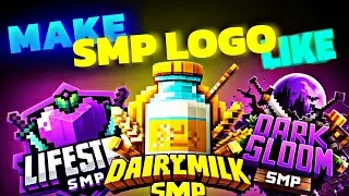 Make A Minecraft SMP Logo in Just One Click🤯(No Clickbat)
