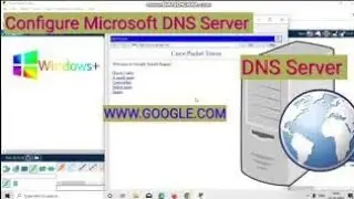 Full video dns server configuration in cisco packet tracer