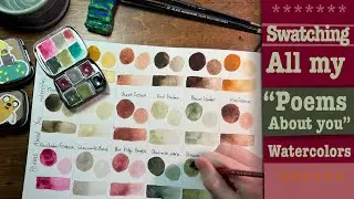 So beautiful😍 “Poems about You” handmade watercolor swatches