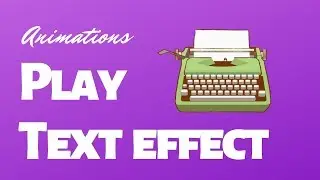 Play Text Effect in Elementari.io