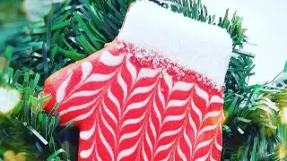 Новогодние пряники❄Техника мокрое по мокрому❄Имбирная рукавичка❄christmas gingerbread