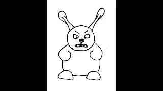 how to draw mad Bunny