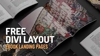 Free DIVI Layout - Ebook Landing Pages (DIVI Templates)