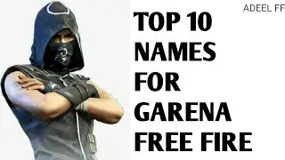 TOP 10 COOL NAMES FOR GARENA FREE FIRE PK SERVER